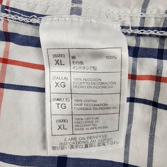 Disney Twenty Eight & Main Street Mens Pearl Snap Long Sleeve Shirt XL Plaid - Picture 11 of 11